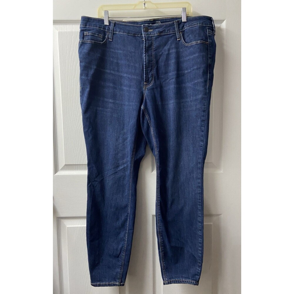 Old Navy Rockstar Super Skinny Jeans Womens Plus 22 Secret Smooth Pockets